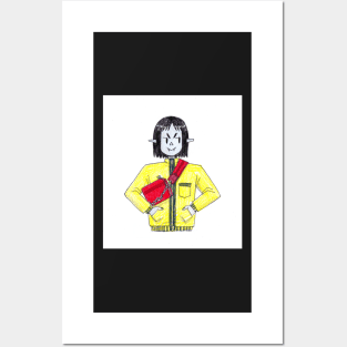 Marceline the Vampire Queen yellow jacket doodle Posters and Art